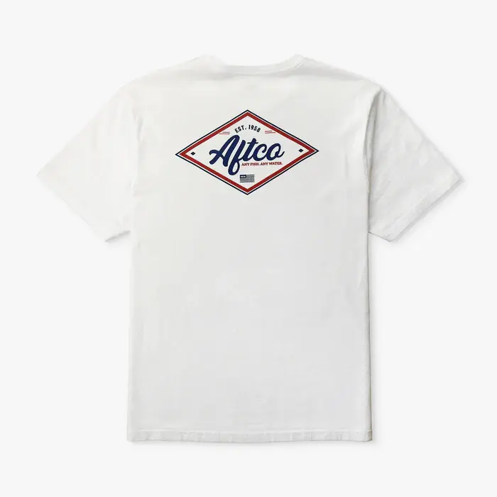 AFTCO Sherman SS T-Shirt - White 1.webp
