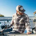 AFTCO Waterborne Trucker Hat - Black 3.webp