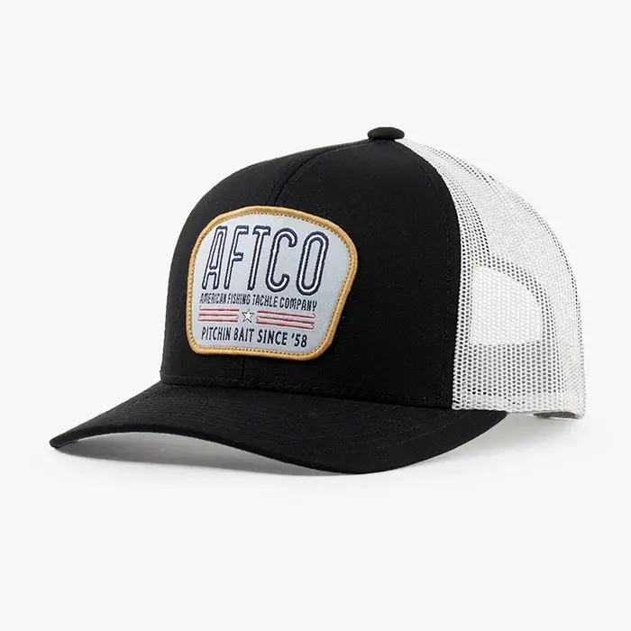 AFTCO Waterborne Trucker Hat - Black 1.webp