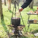Campingmoon Fire Stand with Carrying Bag - Bronze 4.webp