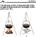 Campingmoon Fire Stand with Carrying Bag - Bronze 2.webp