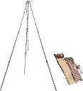 Campingmoon Fire Stand with Carrying Bag - Bronze 1.webp