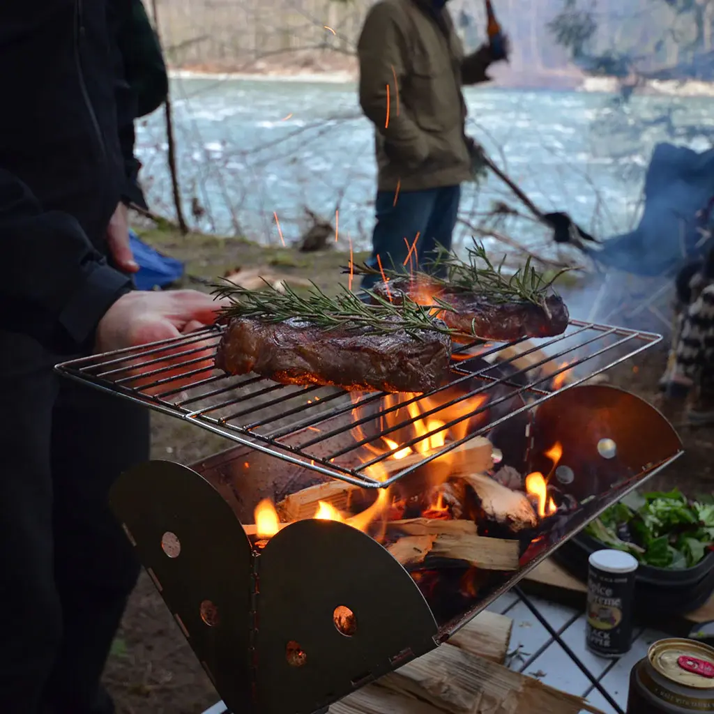 Flatpack Portable Stainless Grill & Firepit 4.webp