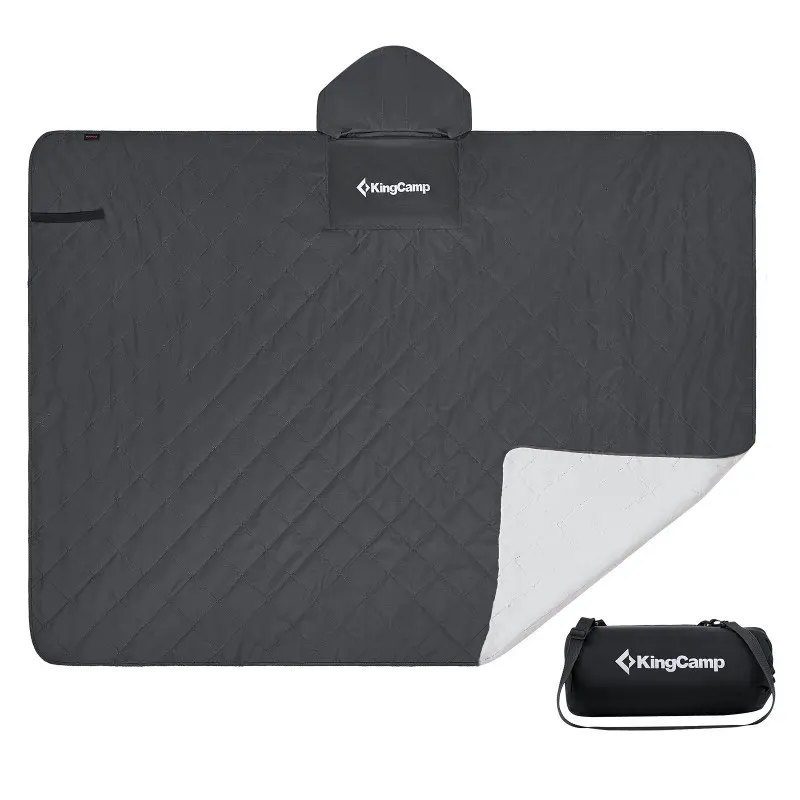 KingCamp Multipurpose raincoat / blanket - BLACK KP2101 1