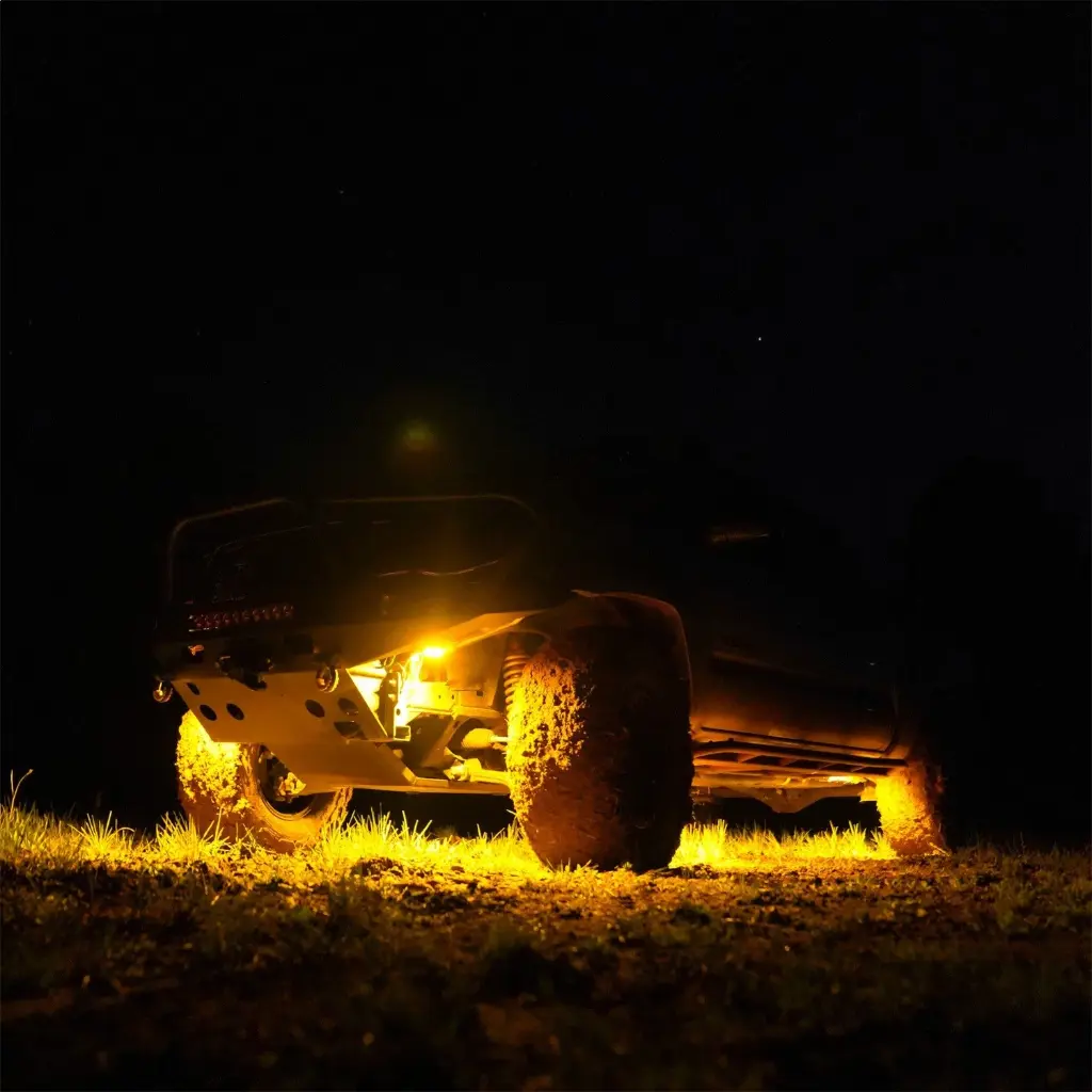 KC HILITES  UNIVERSAL CYCLONE V2 LED LIGHT EA - AMBER (600 LUMENS) 6