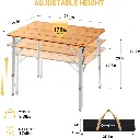 KingCamp BAMBOO FLODABLE TABLE 65X50 cm KC2018 5