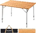 KingCamp BAMBOO FLODABLE TABLE 65X50 cm KC2018 1