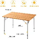 KingCamp BAMBOO FLODABLE TABLE 65X50 cm KC2018 6
