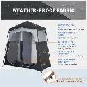 KingCamp Double Room Camping Shower Tent MARASUSA Q Ⅱ KT2417 7