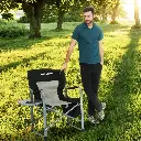 KingCamp Folding Chair with Cooler Bag and Side Table KC3977 7