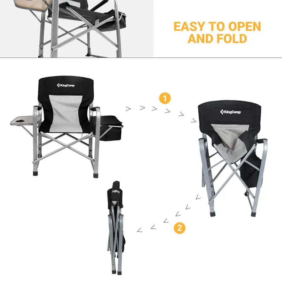 KingCamp Folding Chair with Cooler Bag and Side Table KC3977 6