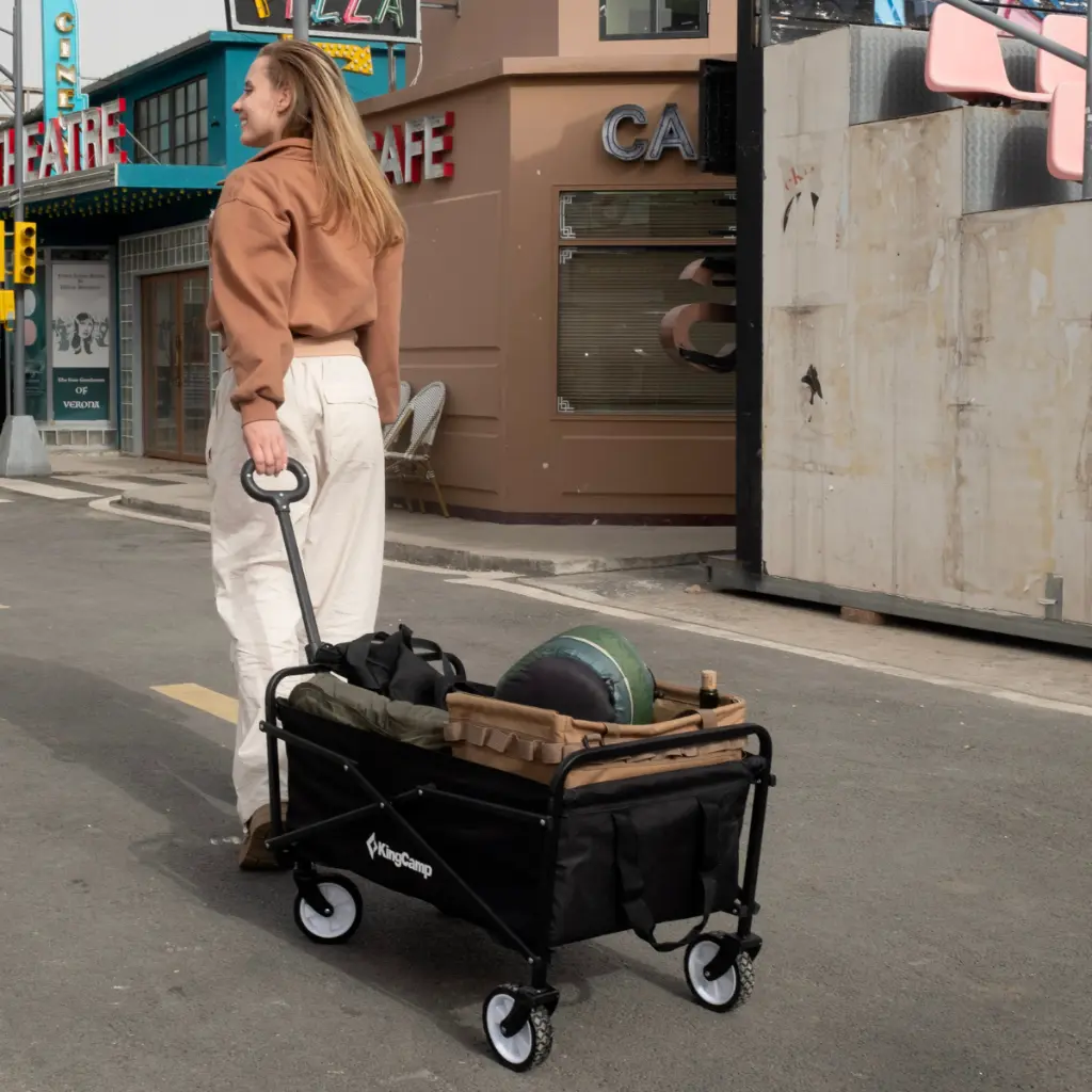 KingCamp Folding Trolly Cart QUARTZ WAGON KC2460 - Black 5