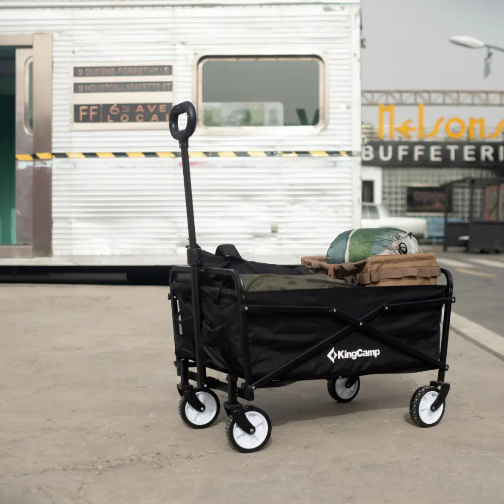 KingCamp Folding Trolly Cart QUARTZ WAGON KC2460 - Black 3