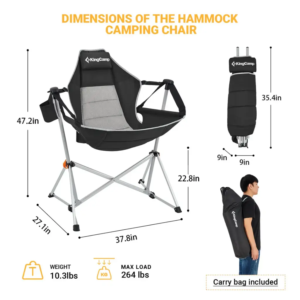 KingCamp Hammock Camp Recliner Chair KC2227 2