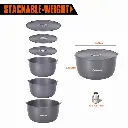 KingCamp Hard-Anodized Aluminum Cookware Set of 3 - Climber IIII KP3913 6