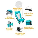 KingCamp PORTABLE High SLING CHAIR - Cyan 4