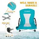 KingCamp PORTABLE LOW SLING CHAIR - Cyan KC3841 5