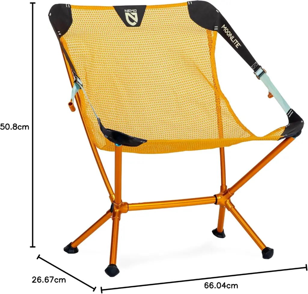 NEMO  MOONLITE RECLINING CAMP CHAIR (MANGO  FROST) 3