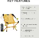 NEMO  MOONLITE RECLINING CAMP CHAIR (MANGO  FROST)  5
