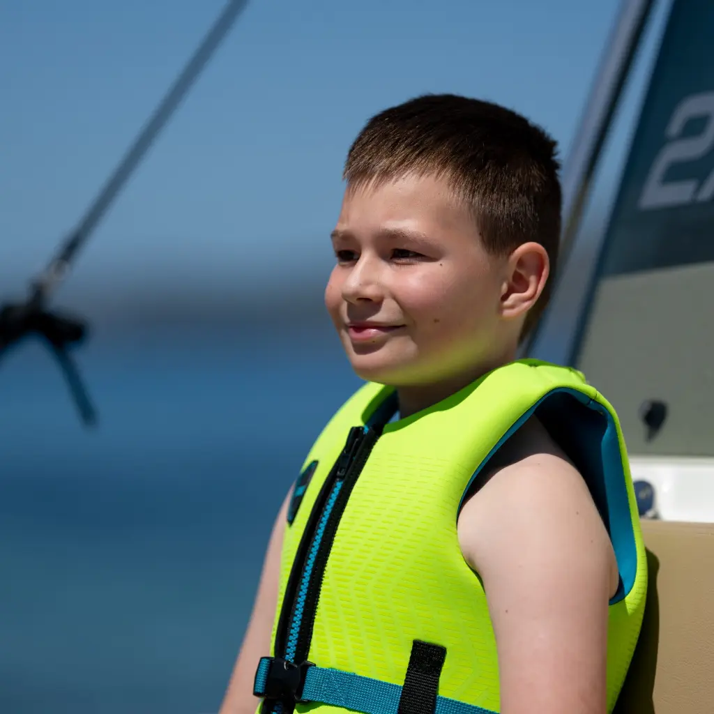 Neoprene Vest Youth Lime Green 6.webp
