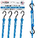 PERFECT BUNGEE | 36" ADJUSTABLE BUNGEE STRAP 4 PACK BOX - BLUE