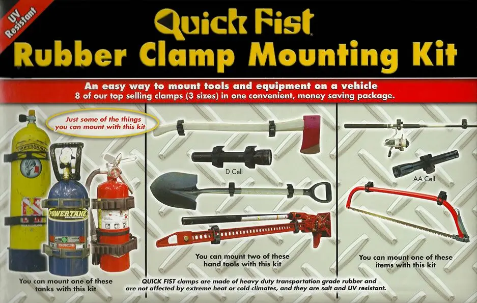 QUICK FIST  CLAMP MOUNTING KIT - 4 ORIGINAL2 MINI2 SUPER CLAMPS