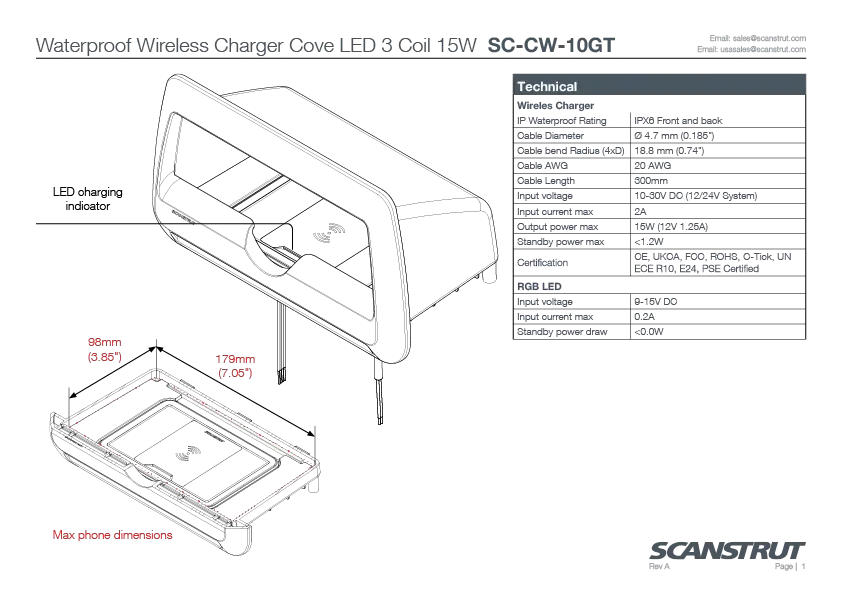 Rokk Wireless Cove LED 10W
