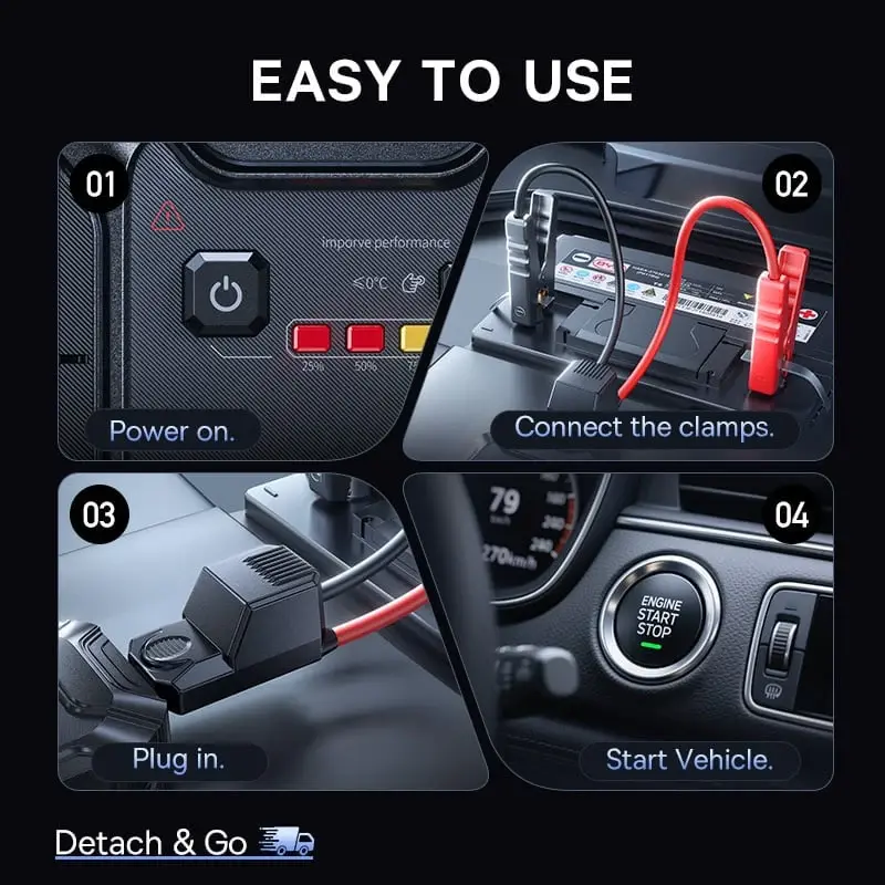 C0119400 Baseus PrimeTrip VJ1 Car Jump Starter 1200A - Black