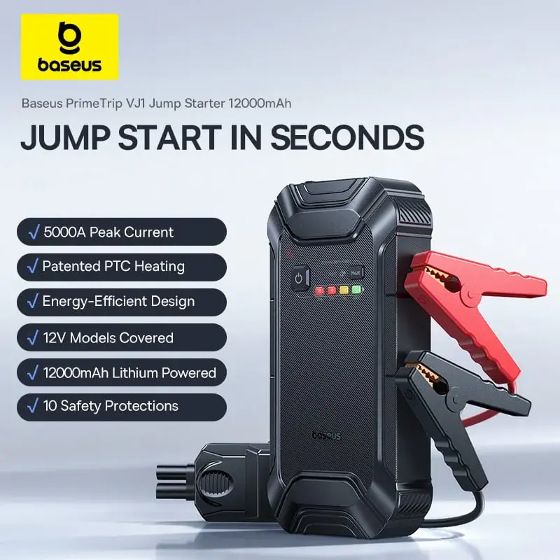 C0119400 Baseus PrimeTrip VJ1 Car Jump Starter 1200A - Black