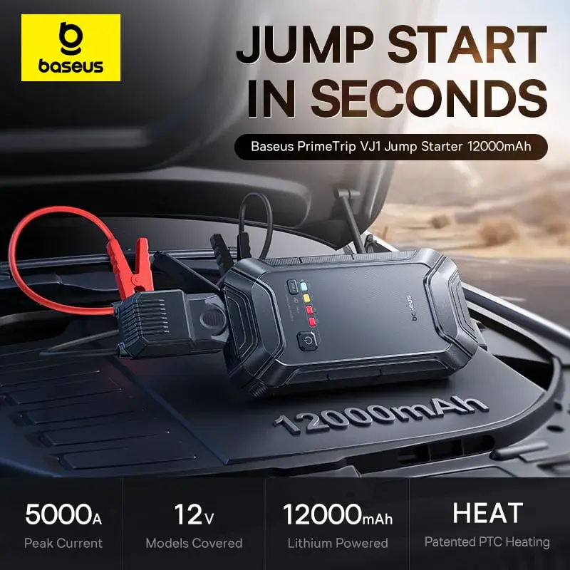 C0119400 Baseus PrimeTrip VJ1 Car Jump Starter 1200A - Black