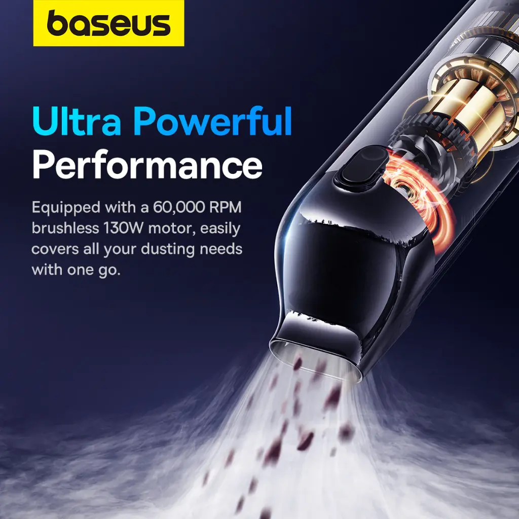 C30459500111-00 Baseus A5 Car Vacuum Cleaner 16000Pa – Black