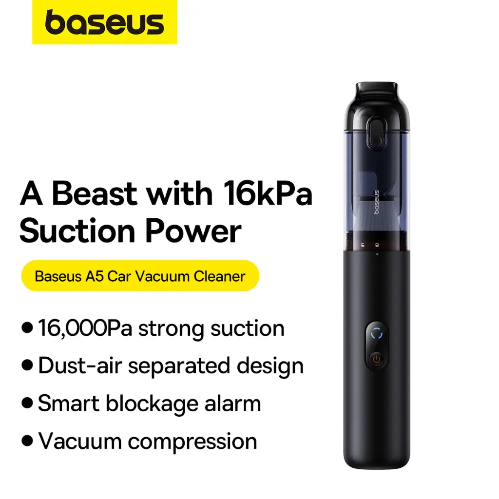 C30459500111-00 Baseus A5 Car Vacuum Cleaner 16000Pa – Black