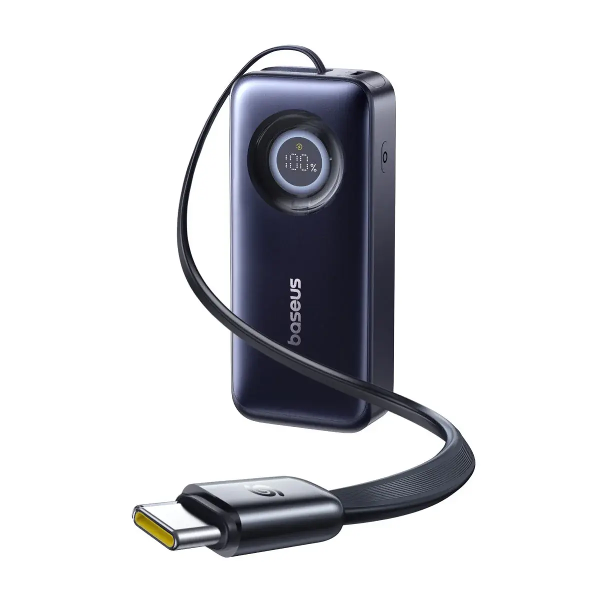 E0027H00 Baseus EnerCore CR11 Power Bank 20000mAh 67W with Retractable Cable – Black