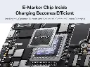 E0415504 Baseus Free2Pull Mini 2-in-1 Retractable Fast charging Cable USB-C to C+C