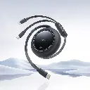 E0415504 Baseus Free2Pull Mini 2-in-1 Retractable Fast charging Cable USB-C to C+C