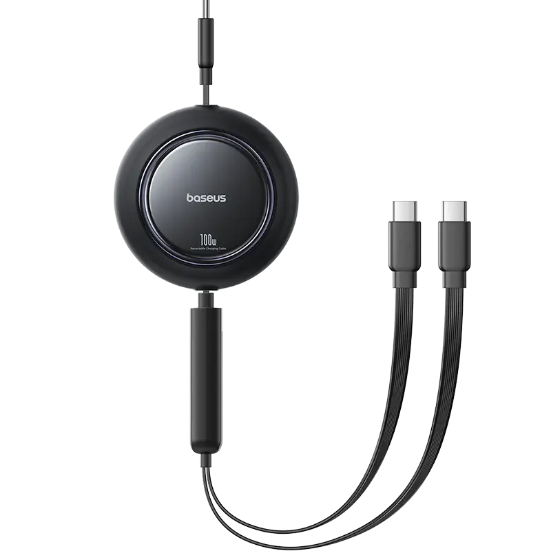 E0415504 Baseus Free2Pull Mini 2-in-1 Retractable Fast charging Cable USB-C to C+C