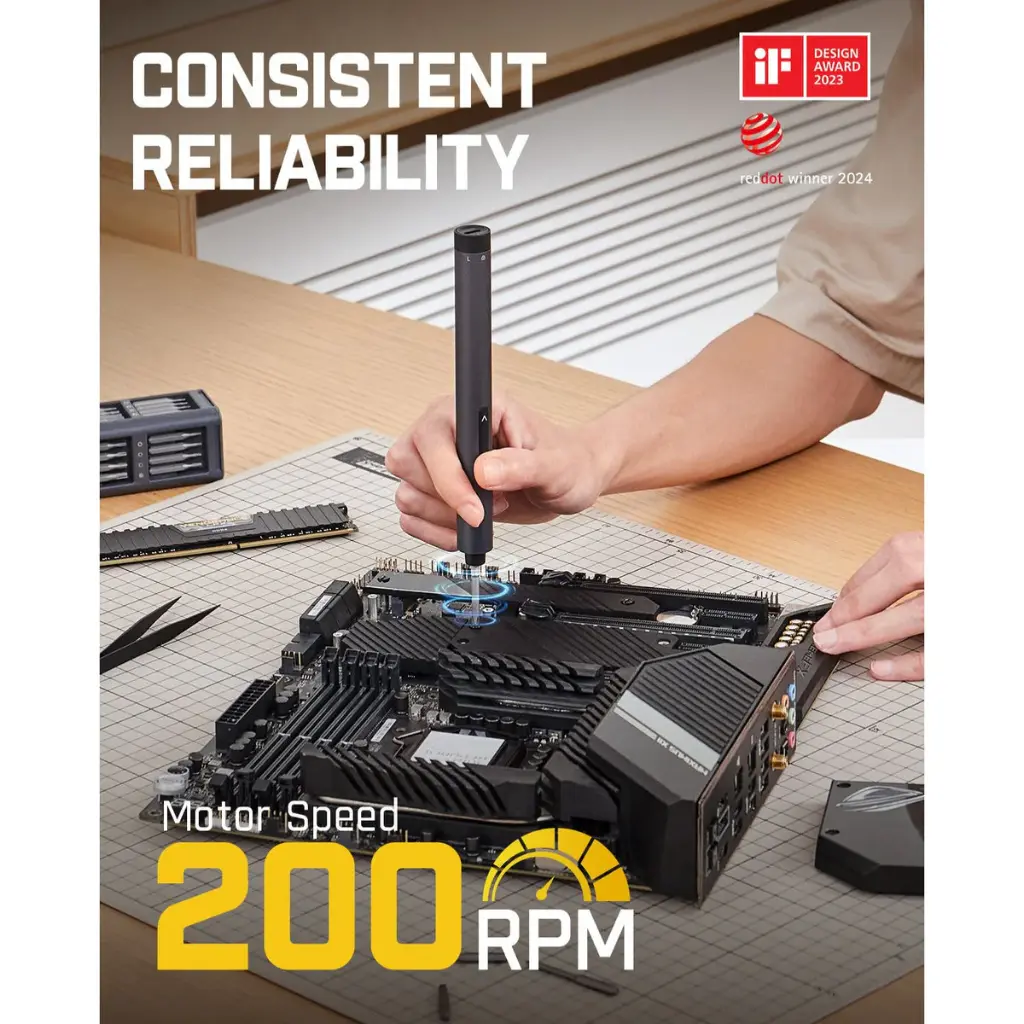 NEX-E1-MAX Fanttik NEX E1 MAX Precision Electric Screwdriver Kit – Gray