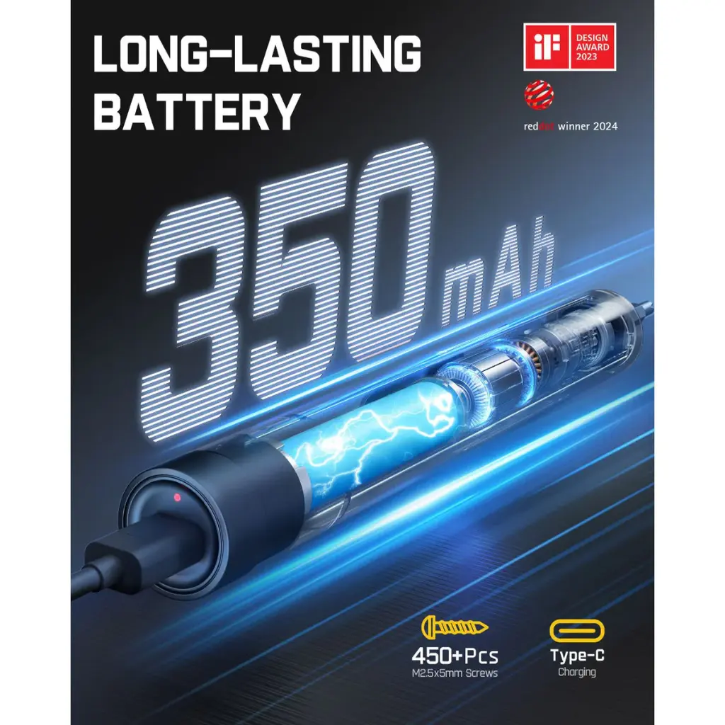 NEX-E1-MAX Fanttik NEX E1 MAX Precision Electric Screwdriver Kit – Gray
