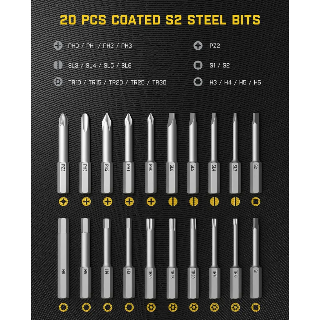 Fanttik Fold S1 APEX Deluxe Cordless Screwdriver - Black