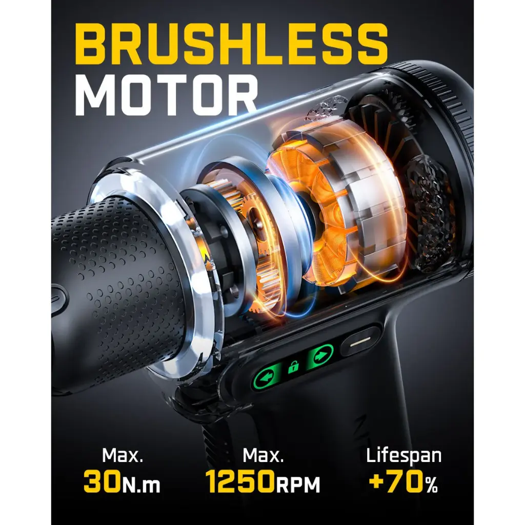NEX-K2-Ultra Fanttik NEX K2 Ultra 7.4V Brushless Cordless Drill – Black