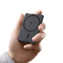 P10081907123-00 Baseus PicoGo AM31 Qi2 Ultra-Mini Magnetic Power Bank with Kickstand 5000mAh 20W – Cosmic Black
