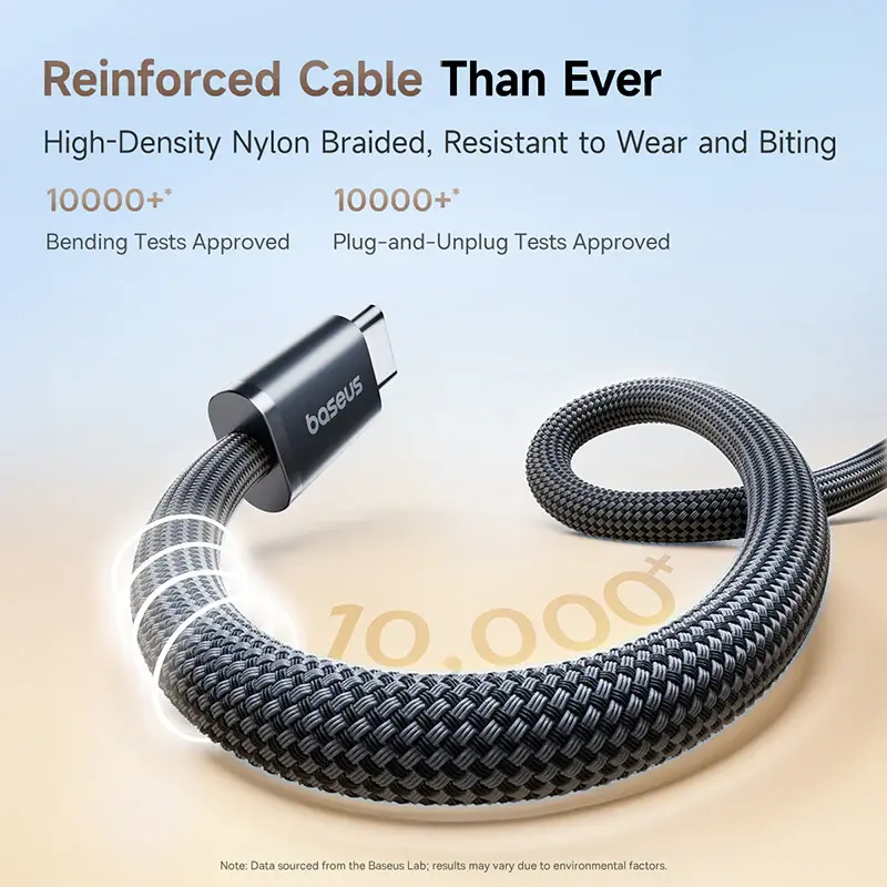 P10385200111-00 Baseus Dynamic 4 Pro Magnetic Fast Charging Cable USB-C to USB-C 100W 1m – Black