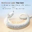 P10385200211-00 Baseus Dynamic 4 Pro Magnetic Fast Charging Cable USB-C to USB-C 100W 1m – White