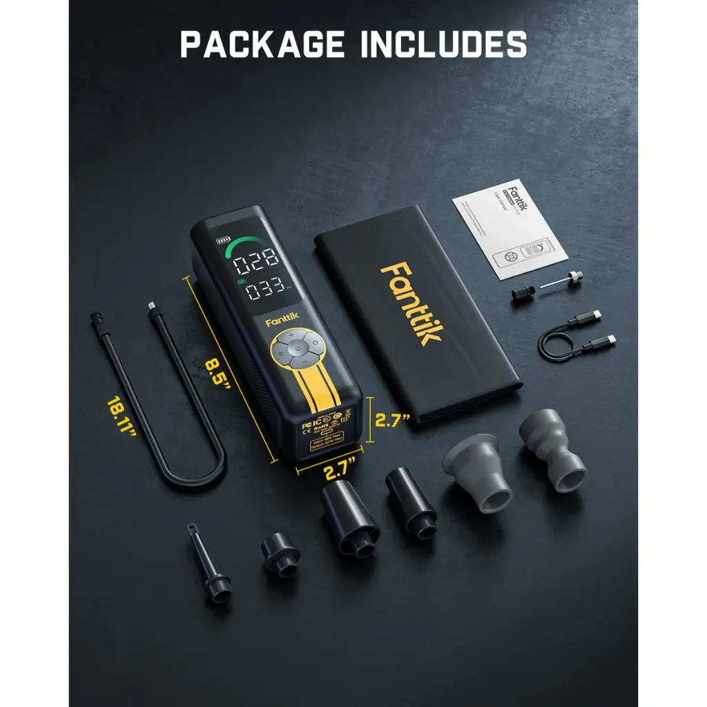 X10-Cross Fanttik X10 Cross 3-in-1 Air Inflator – Black