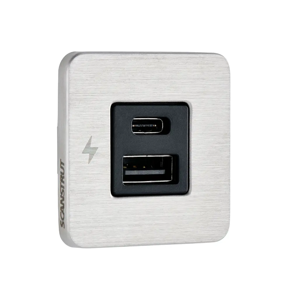 TILE - USB-A / USB-C Interiors Charging Socket  12/24V