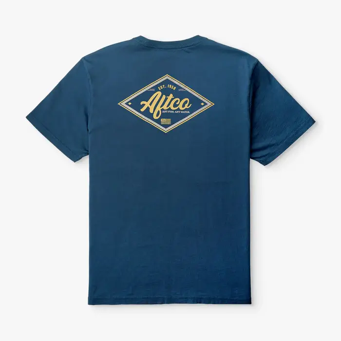 AFTCO Sherman SS T-Shirt - Naval- MT1517