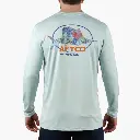 AFTCO Summertime UVX LS Sun Protection Shirt - Silver- M61194