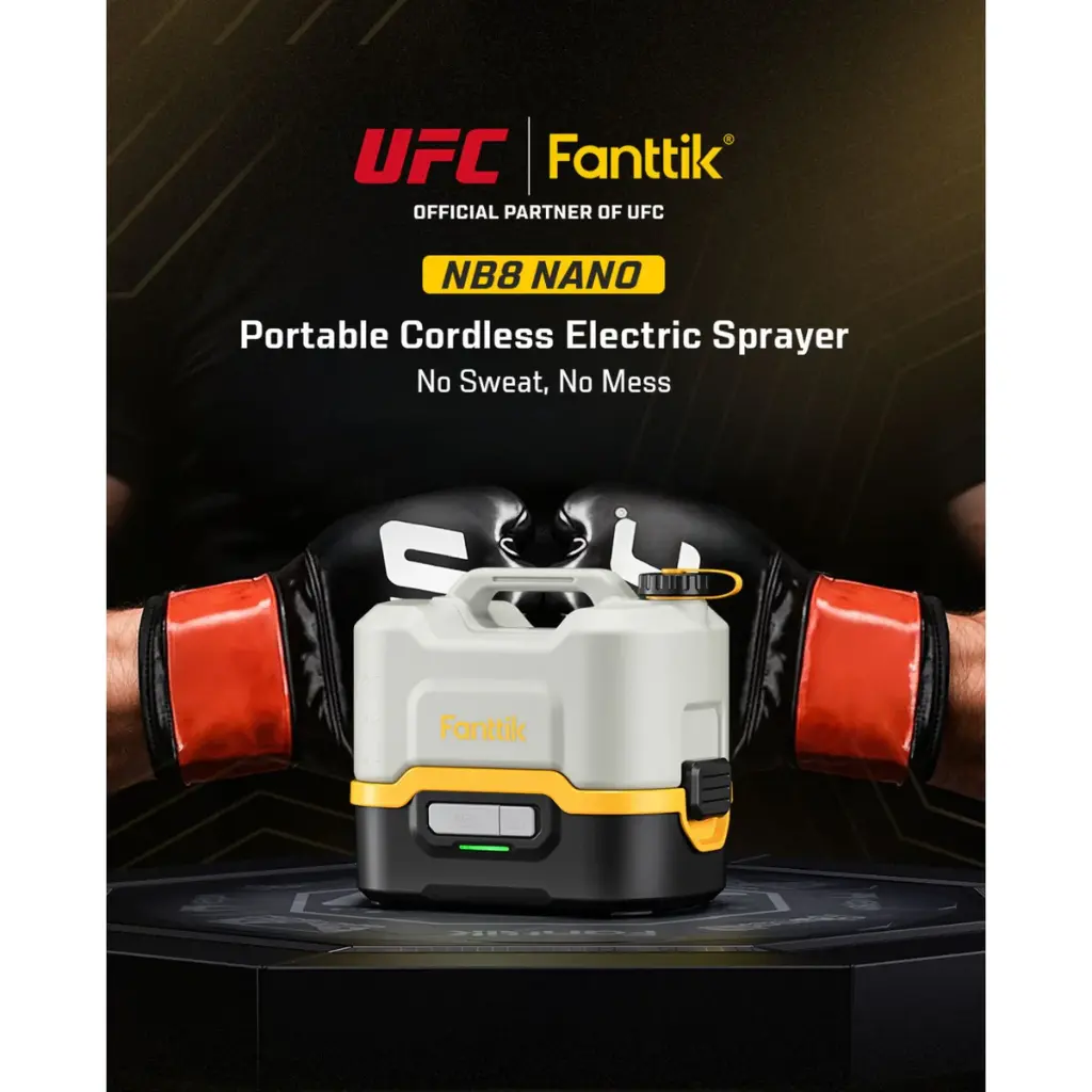 NB8-Nano Fanttik NB8 Nano Portable Pressure Washer – Gray