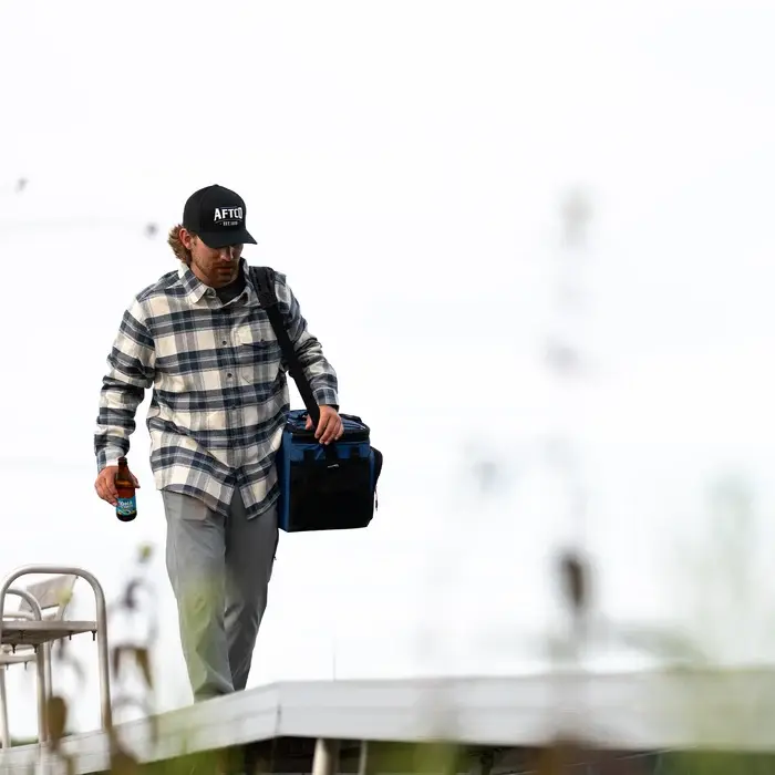 AFTCO Tidal Trucker Hat - Navy 5.webp