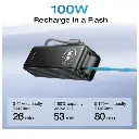 EF-RAPID25K100W-B-US EcoFlow RAPID Power Bank (25,000mAh, 170W, 100W Built-In and Retractable Cables) – Black 3.webp